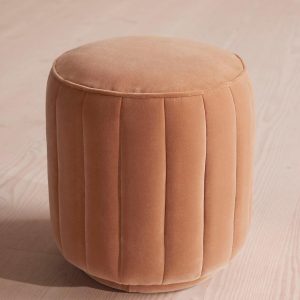 Vintage Rose Velvet Romi Footstool