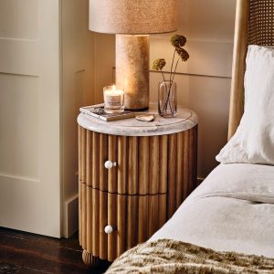 Carlisle Nightstand, Carrara Marble