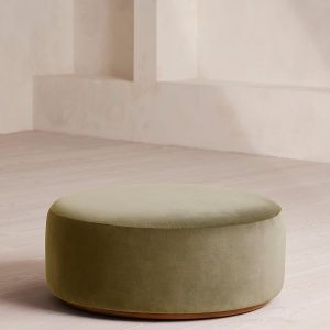 Lichen Velvet Aline Ottoman