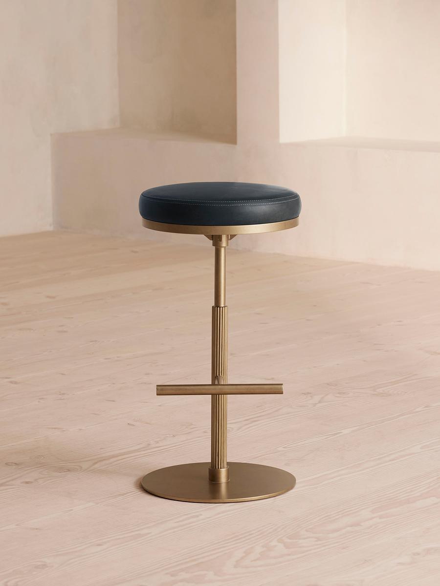 Sapphire Leather-based Wardell Barstool