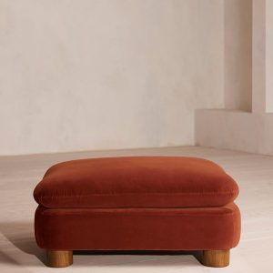 Velvet Rust Vivienne Ottoman